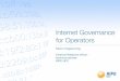 Internet Governance for Operators