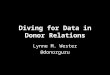 2013 snycuad diving for data in donor relations