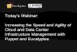 Increasing the Speed and Agility of Cloud and Data Center Infrastructure Management with Puppet and Eucalyptus