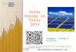 Solar Energy in China 2014