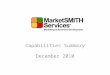 Market Smith  Services Capabilities Dec2010