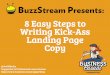 8 Easy Steps to Writing Killer Landing Page Copy