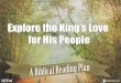 Bible Reading Plan (21 day) - Exploring the King's Love for His People