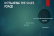 Motivating the sales force