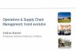 Conferenza Prof. Andrea Sianesi - Scenari e trend di evoluzione nel supply chain management