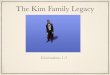 The Kim Family Legacy Volume 1