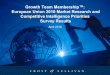 Growth Team Membership European Union 2010 Market Research and Competitive Intelligence Priorities Survey Results