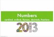 Se numbers 2013