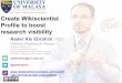 Create Wikiscientist Profile to boost research visibility