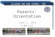 Parents’ Orientation 2015