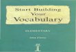 Build Your Vocabulary, Starting