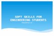 Soft Skills for Engineering Students