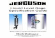 Liquid Level Gage Specification Guide