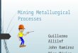 Mining Metallurgical Processes