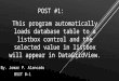 Post1-automatic loa database