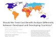 Cost-Benefit Analysis in Poor and Rich Countries: Is it Different?