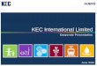 KEC Corporate Presentation