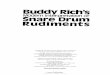 Buddy Rich's Modern Interpretacion of Snare Drum Rudiments