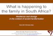 What is Happening to the Family in South Africa