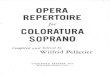 248643302 Arias Soprano Opera Repertoire for Coloratura Soprano Wilfrid Pelletier Opera