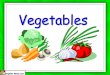 Flash Card About Vegetables