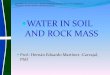 Water in Soil and Rock Mass
