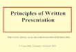 Written Presentation