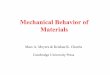 Mechanical Behaviour of Materials Chapters 1-4