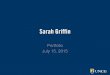 Sarah Griffin's Portfolio (2015)