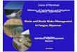Water and Waste Water Management in Myanmar - Mu Mu Than