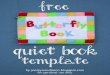 Free Butterfly Quiet Book Template