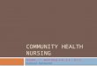 Community Health Nursing 1 Quiz