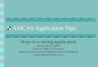 AMCAS Tips