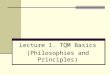 Lecture 1 - TQM