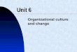 Managing Organizational Culture and Change Unit 6 2013