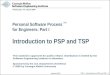 1 L1 Introduction to PSP