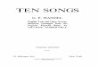 G. F. Handel Somervell 10songs