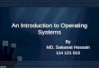 An Introduction to Operating System