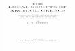 The Local Scripts of Archaic Greece (Jeffery)