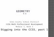 Elko County School District CCSS Math Professional Development Module 3, Week 2 Digging into the CCSS, part 1