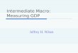 Intermediate Macro: Measuring GDP Jeffrey H. Nilsen