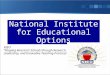 National Institute for Educational Options NIEO Shaping Americas Schools through Research, Leadership, and Innovative Teaching Practices