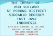 THE IMPACT OF MUD VULCANO AT PORONG DISTRICT SIDOARJO REGENCY EAST JAVA INDONESIA Prof.Dr.H.J.MUKONO, dr.,MS.,MPH. FACULTY OF PUBLIC HEALTH AIRLANGGA UNIVERSITY