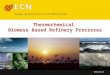 Thermochemical Biomass Based Refinery Processes. Technological status & perspectives Presented at Biorefinica 2006 (11-12 October 2006, Osnabrück, Germany)