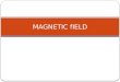 MAGNETIC fIELD 6.1 Magnetic Field Define magnetic field. Identify magnetic field sources. Sketch the magnetic field lines