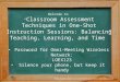 Welcome to “ Classroom Assessment Techniques in One-Shot Instruction Sessions: Balancing Teaching, Learning, and Time” Photo courtesy of flickr user pinksherbet