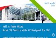 1 Dell World 2014 Dell & Trend Micro Boost VM Density with AV Designed for VDI TJ Lamphier, Sr. Director Trend Micro & Aaron Brace, Solution Architect