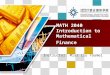 LOGO 1 MATH 2040 Introduction to Mathematical Finance Instructor: Miss Liu Youmei