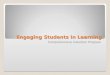 Engaging Students In Learning Comprehensive Induction Program