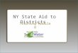 NY State Aid to Districts Training Module 8. State Aid to Districts SWCD Law Soil & Water Conservation District Law SWCDL §11-a State Aid to Districts